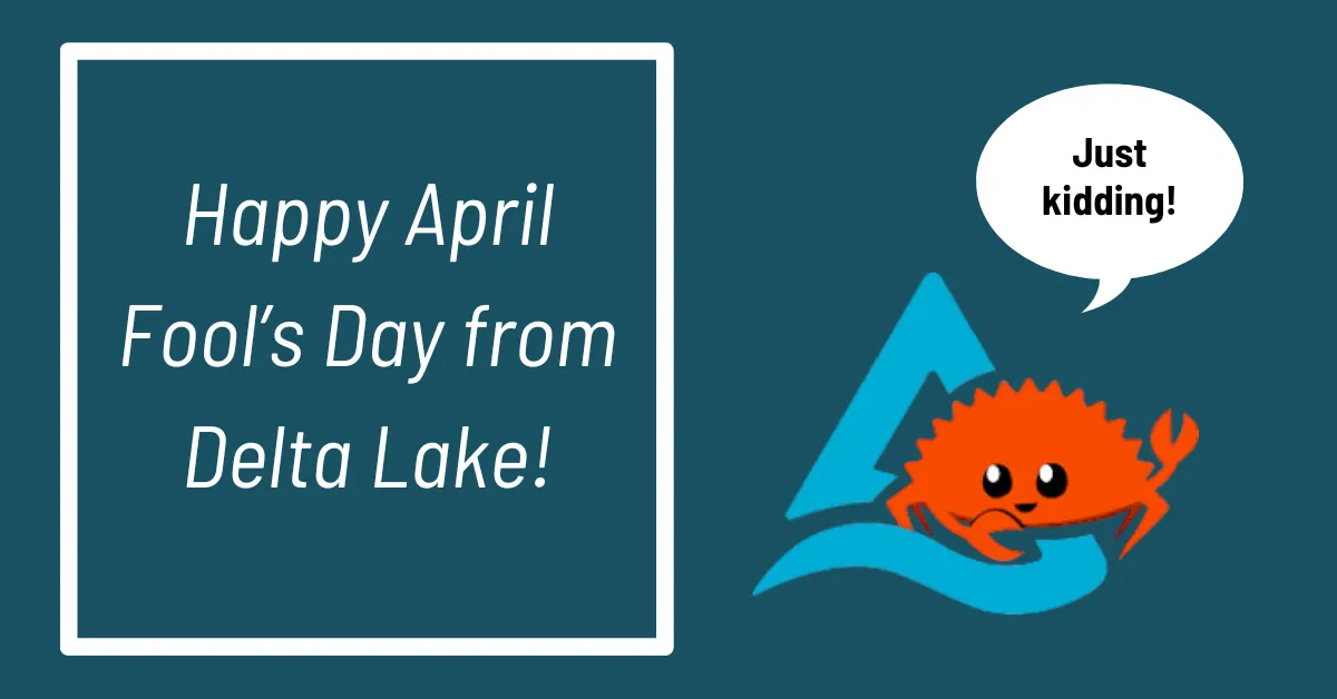 "Happy April Fool's Day!"